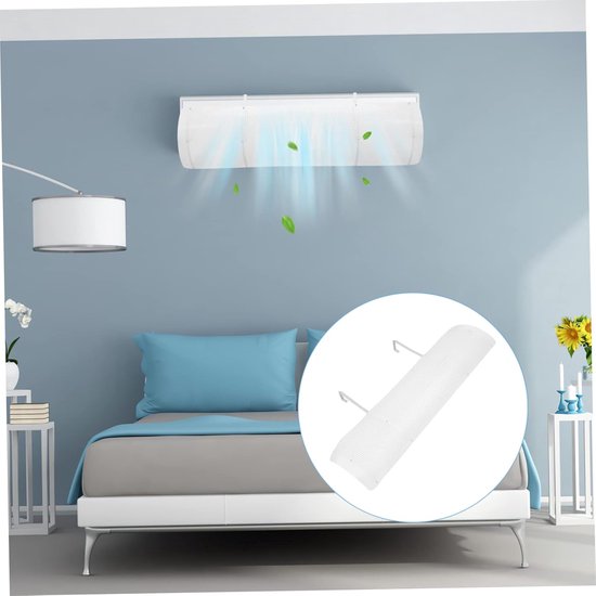 Airco Windscherm - Lucht Deflector - Comfort Verhogend - Anti Directe Wind - 90 x 27 cm - Wit — afbeelding 2