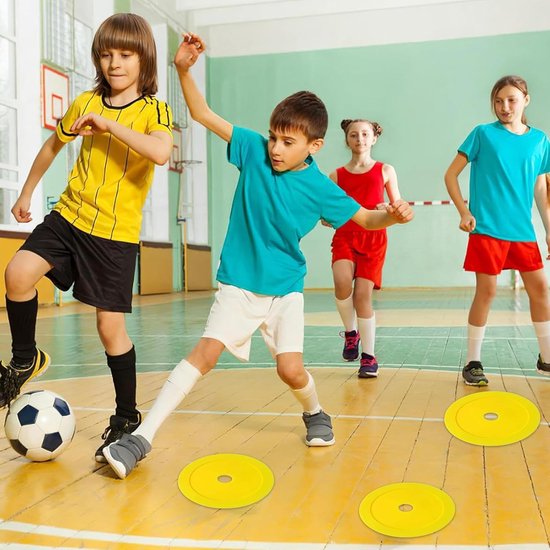 Voetbal Markeerschijven - Trainingsschijven - Sport Training - Levendige Zichtbaarheid - 15 Centimeter - Geel — afbeelding 3