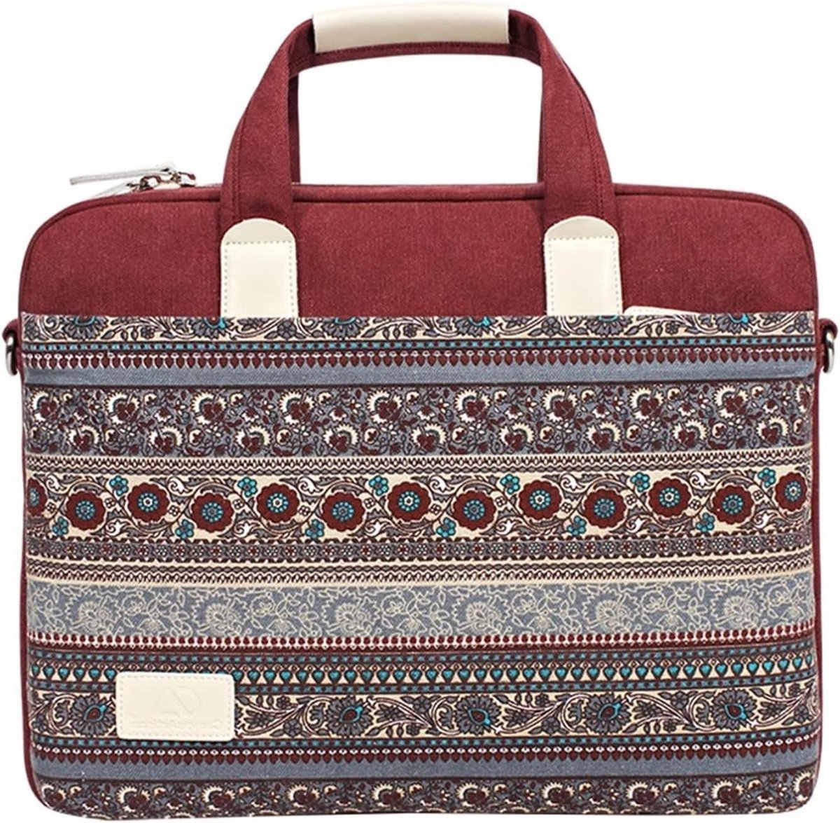 Laptoptas Canvas - Schoudertas Handtas - Veilig Vervoer - Waterdicht Slijtvast - 15 inch - Grijs