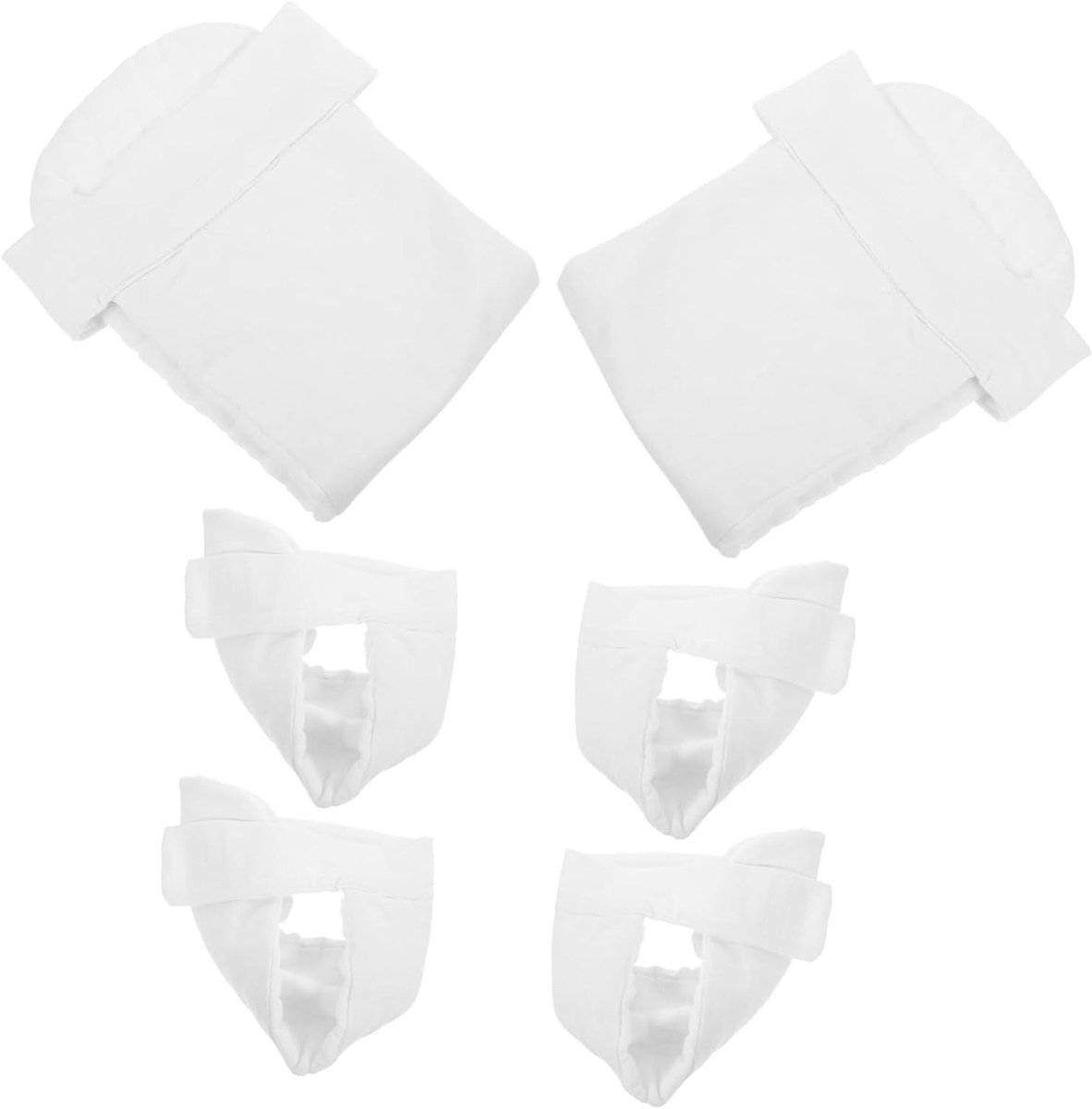 Baby Stoffen Luiers - Wasbare Luierbroekjes - Comfortabel Verschoningen - Huidvriendelijk Ademend - 6 Stuks - Wit
