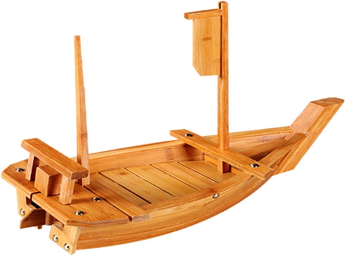 Sushi Plaat - Sashimi Board - Eten Presenteren - Natuurlijk Bamboe - 50cm - Houtkleur