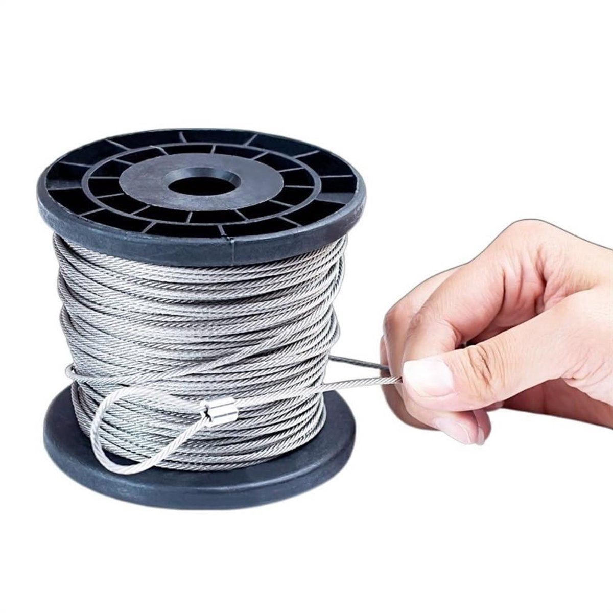 Staalkabel 316 roestvrij stalen draadkraan voor het optillen van vissen, zachte kabel, geen roest, diameter 0,8 tot mm (diameter 0,8 mm, 100 m)