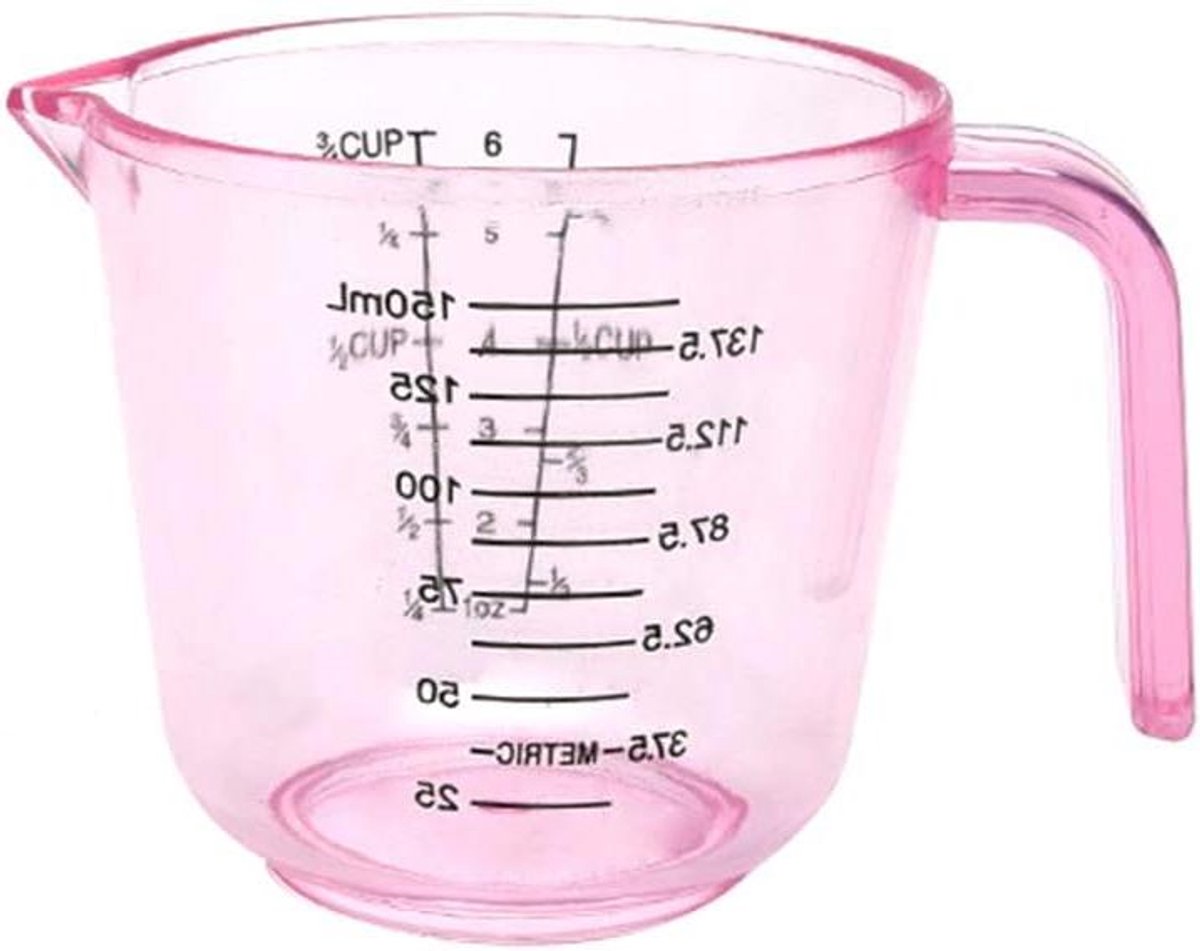 Maatbeker - Meetkruik Keuken - Bakken en Koken - Antislip Handvat - 150ml - Roze