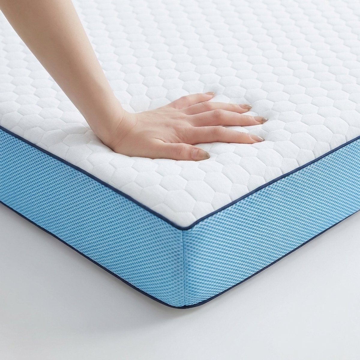 CASABEL Matrasoplegger 160 x 200 cm, 7 cm Memory Foam Matras Topper, Zacht of Stevig Comfort, Omkeerbaar