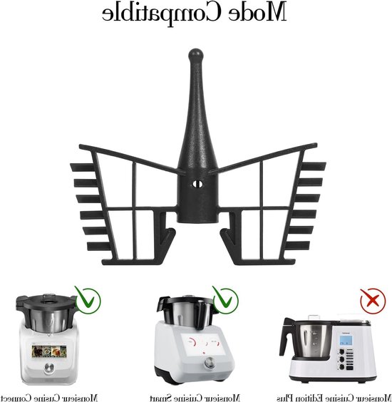 Vervangende Vlinderklopper voor Monsieur Cuisine Connect - Keukenaccessoire voor Koken en Bakken van Merkloos — afbeelding 2