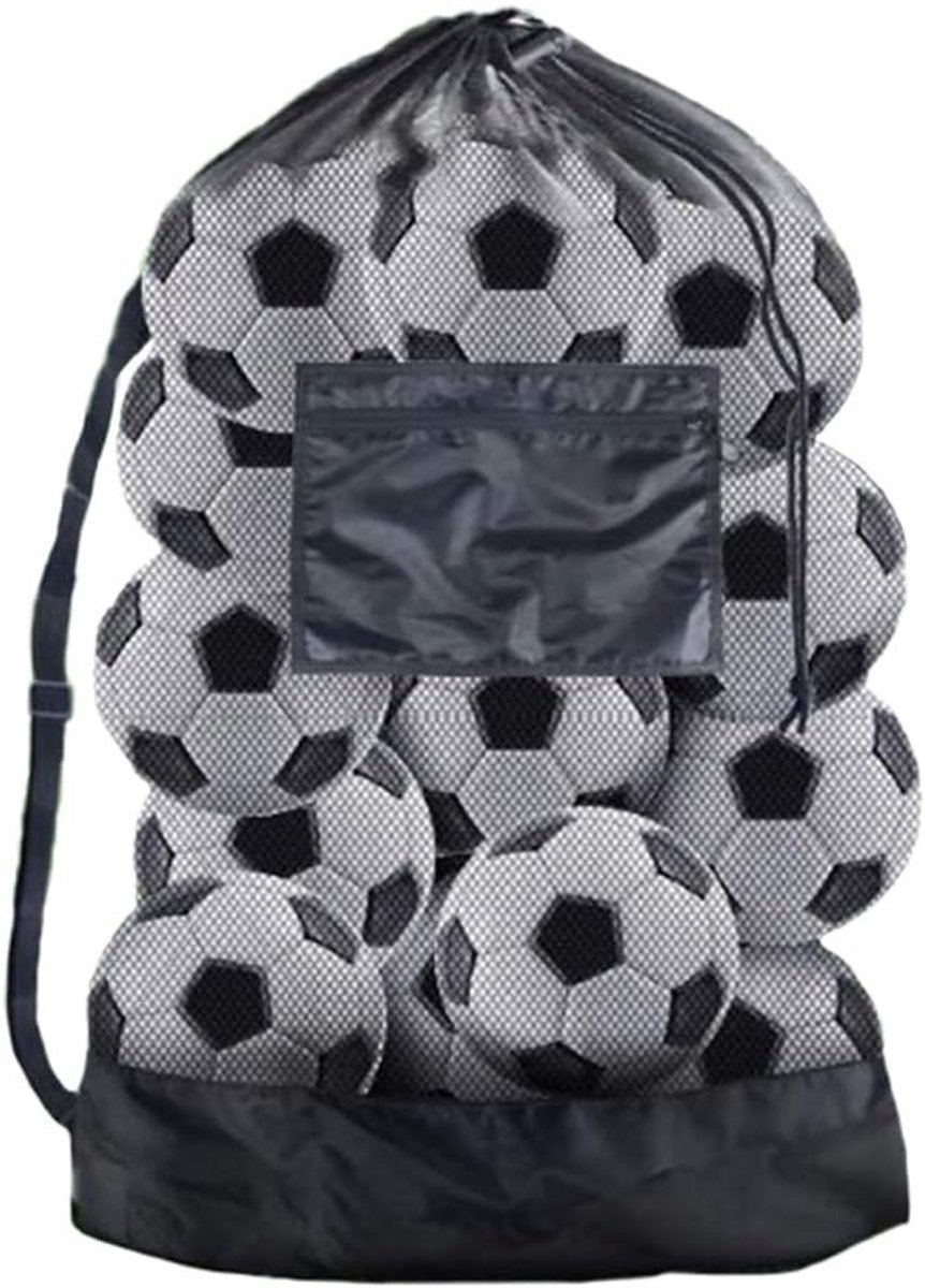 Extra grote mesh sporttas met schouderband, ideaal voor ballen, voetbal en duikspullen - 76cm x 102cm
