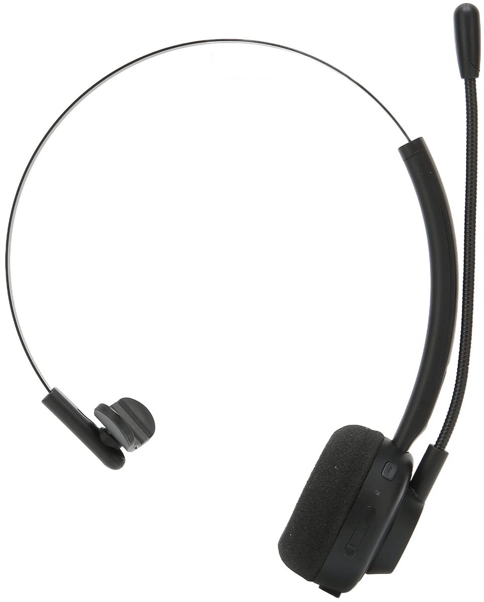 Allecto - Bluetooth Headset - Draadloze Noise Cancelling Oorkopjes - Met Microfoon - Trucker - Comfortabel - Geluidskwaliteit - Ideaal voor Bellen