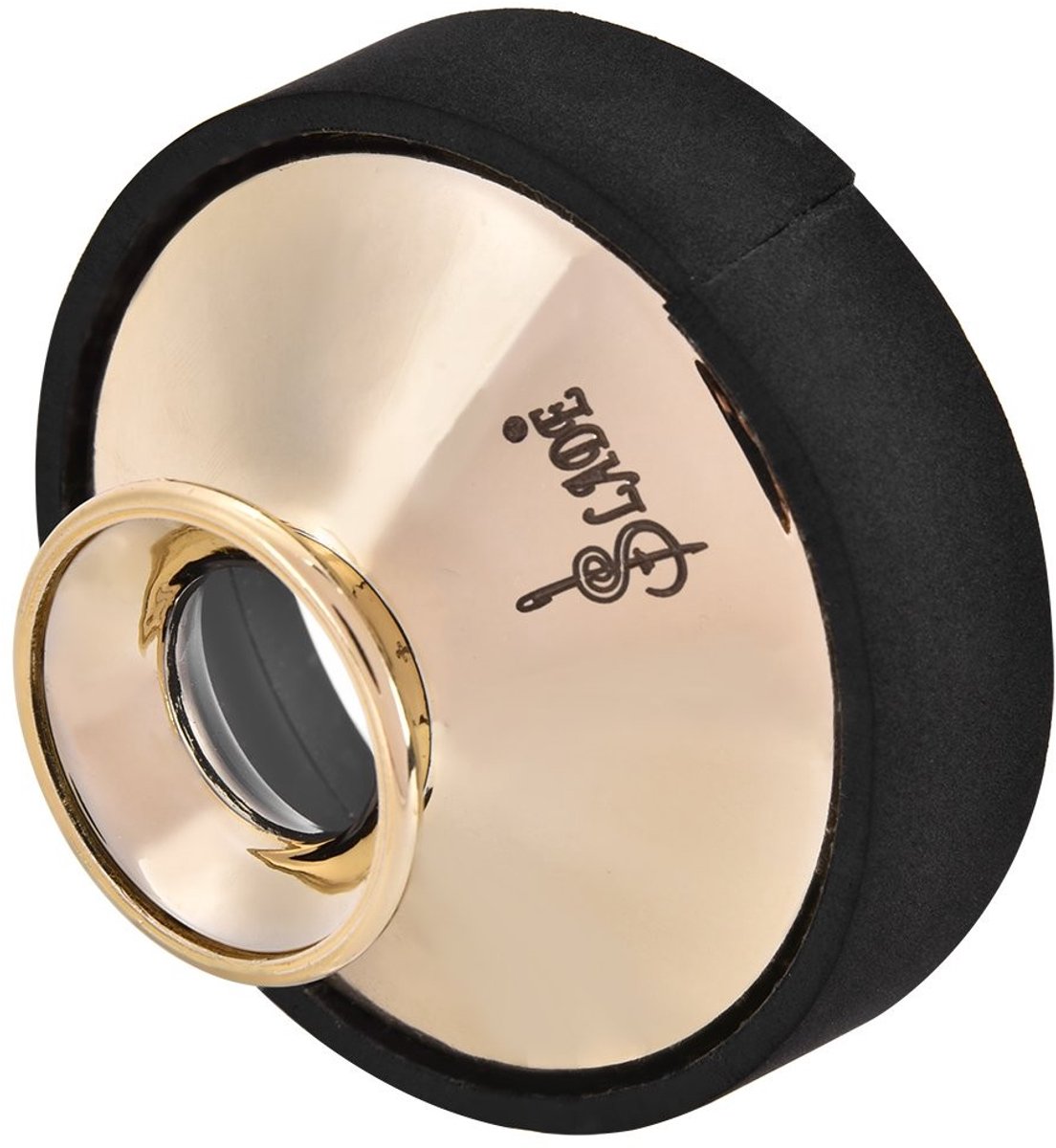 RiToEasysports Saxophone Mute - Lichtgewicht ABS Demper voor Alto Saxofoon (Goud/Zilver)