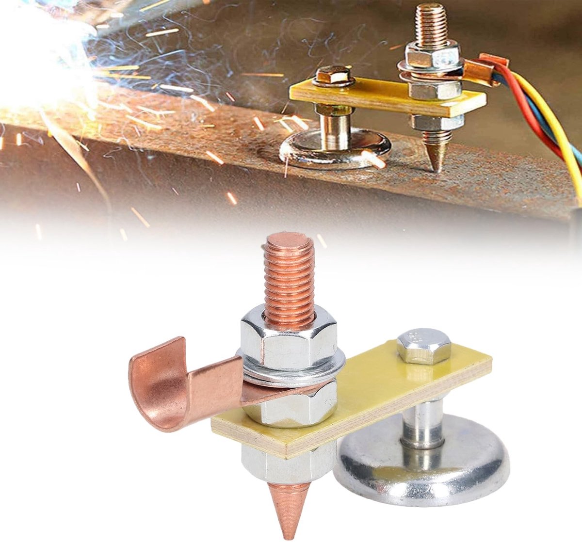 aladdien - Magnetische Lassteun Klem - Verstelbare Aarde Klem - Voor stevige bevestiging - Universeel - Connector - Geschikt voor verschillende toep..