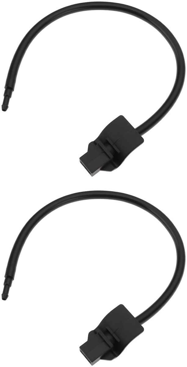 Allecto - Ruitenwissermondstuk - Ford Mustang - Eenvoudige installatie - 2 stuks - Hoge temperatuur bestendig - Compatibel met 2015-2019 modellen