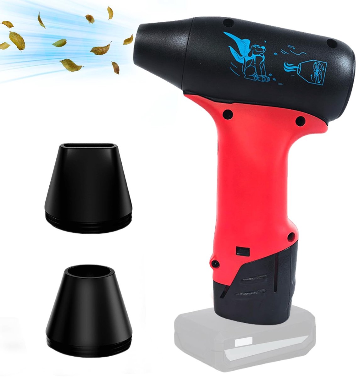Allecto - Mini Jet Blower - Accu Bladblazer - Met 130.000 RPM - Brushless Motor - Lichtgewicht - Perfect voor Tuinonderhoud - Compact
