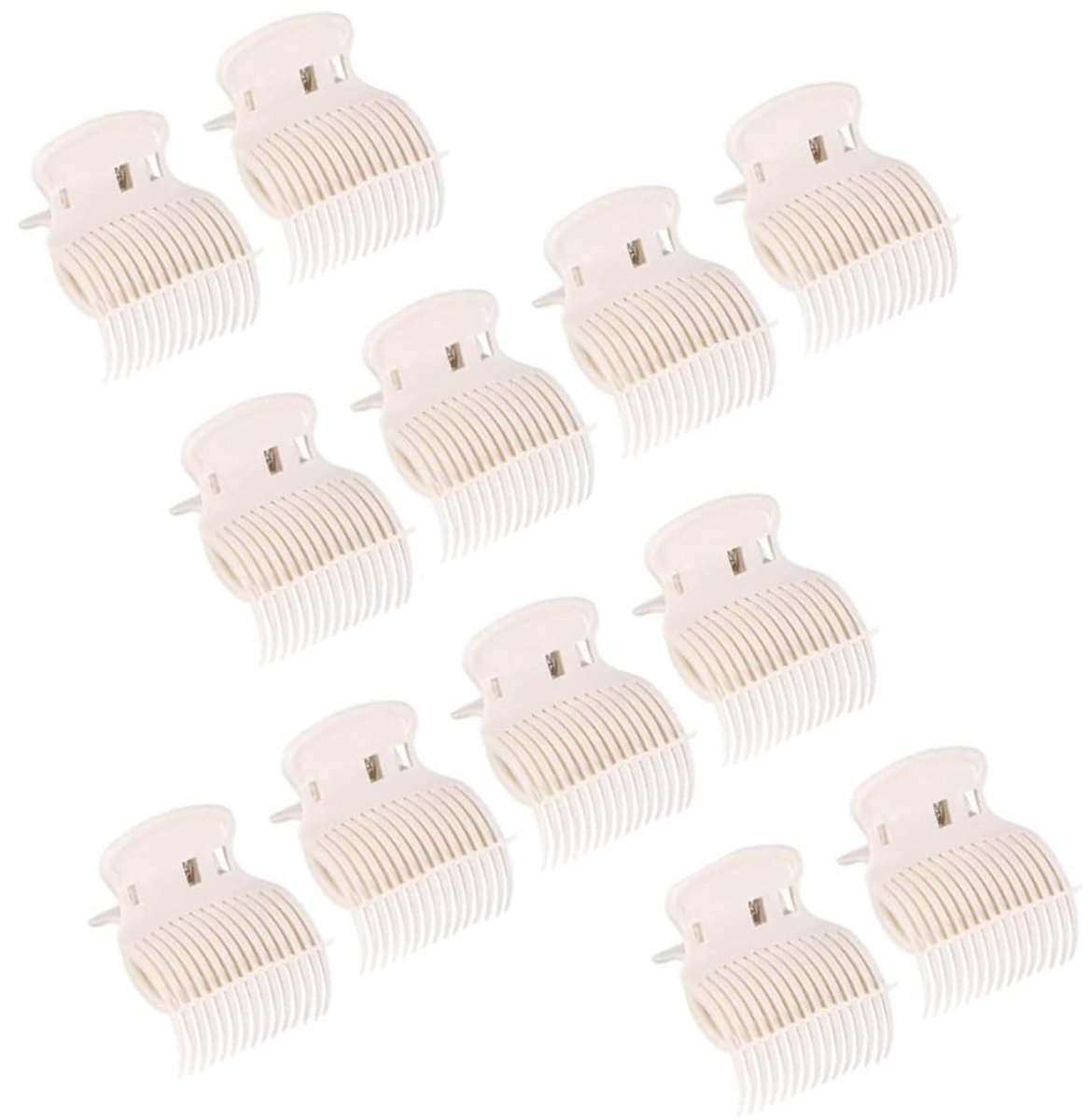 Allecto - Hot-rollerclips - Vervangende haarspelden - Lichtgewicht en gebruiksvriendelijk - Wit - Voor vrouwen en meisjes - Perfect voor kappers en...
