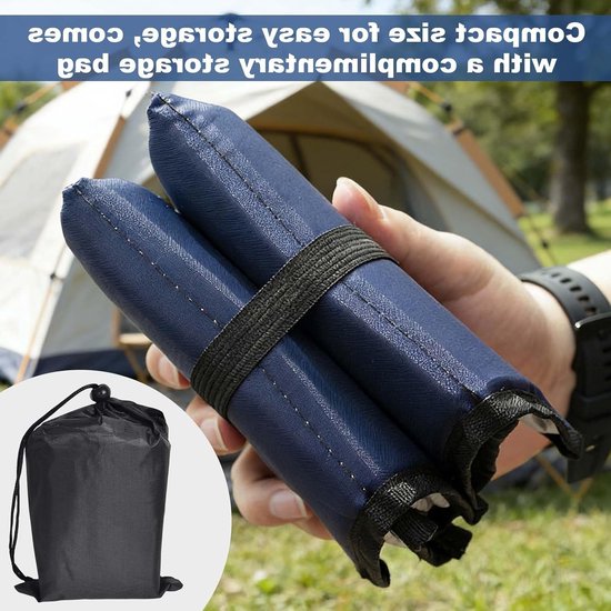 Vouwbare en Waterdichte Zitmat voor Wandelen, Kamperen, Vissen, Festivals en Sportactiviteiten - Lichtgewicht en Compact (Set van 2) — afbeelding 5
