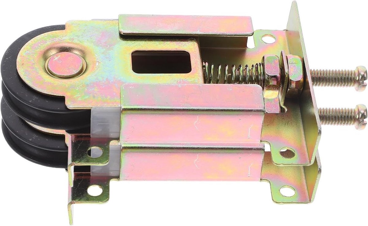 Zware kunststof rollende wielen met concaaf rand voor schuifdeuren en spiegels, 12 x 6 cm