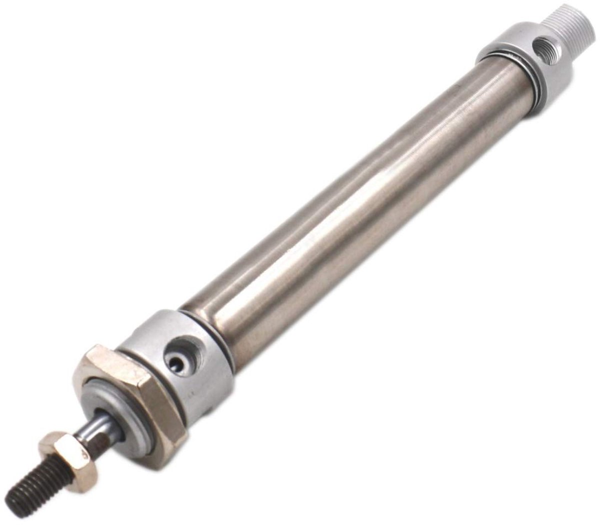 Allecto - Mini Pneumatisch Luchtcilinder - Bore 25mm - Hoogwaardig - Stroke 100mm - Dubbel Werkend - Geschikt voor Industriële Toepassingen