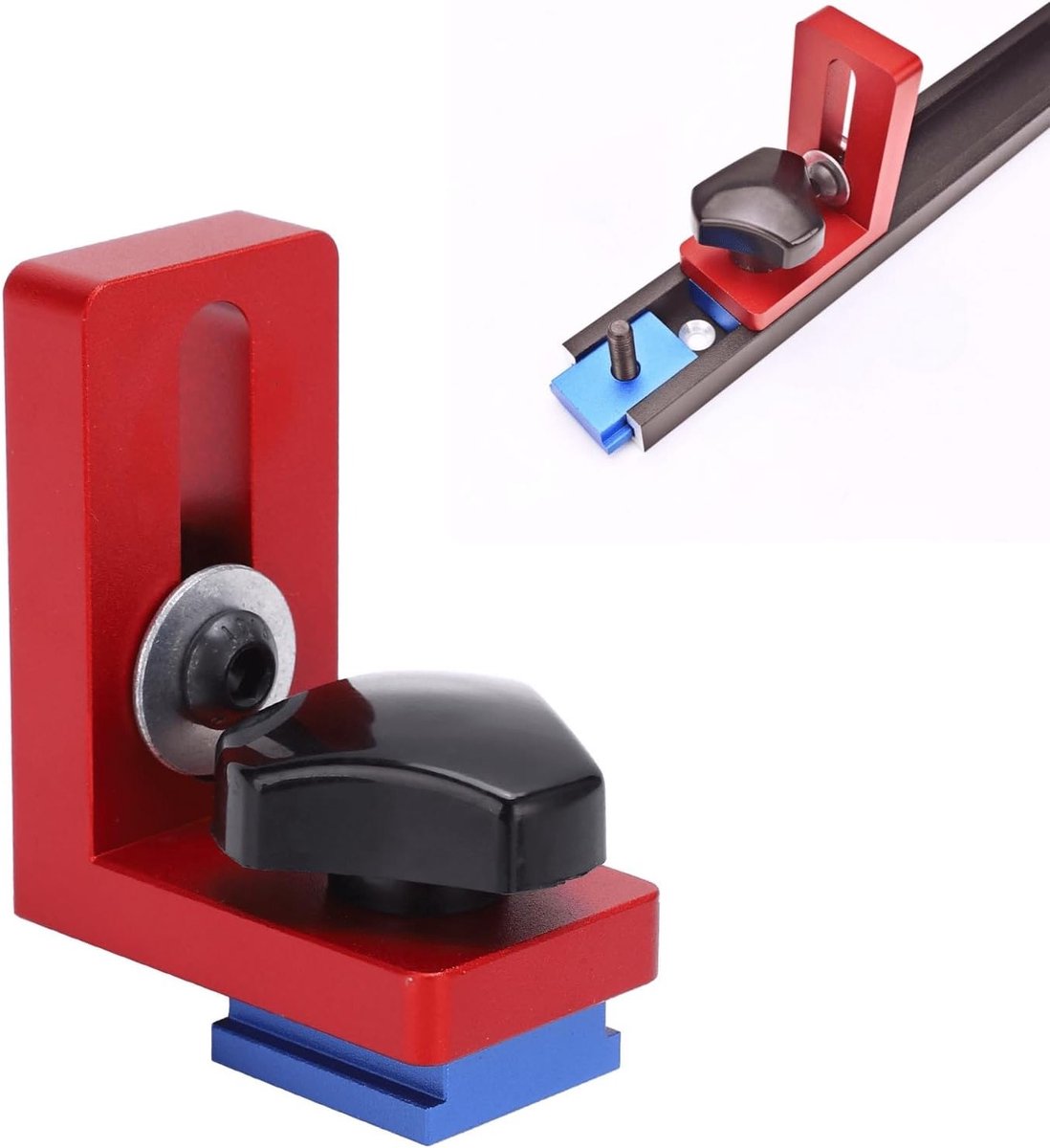 30 Type T-Track Mitre Track Stop - Aluminium T-Slot Stop voor Houtbewerking, Precisie Locatie en DIY Gereedschap