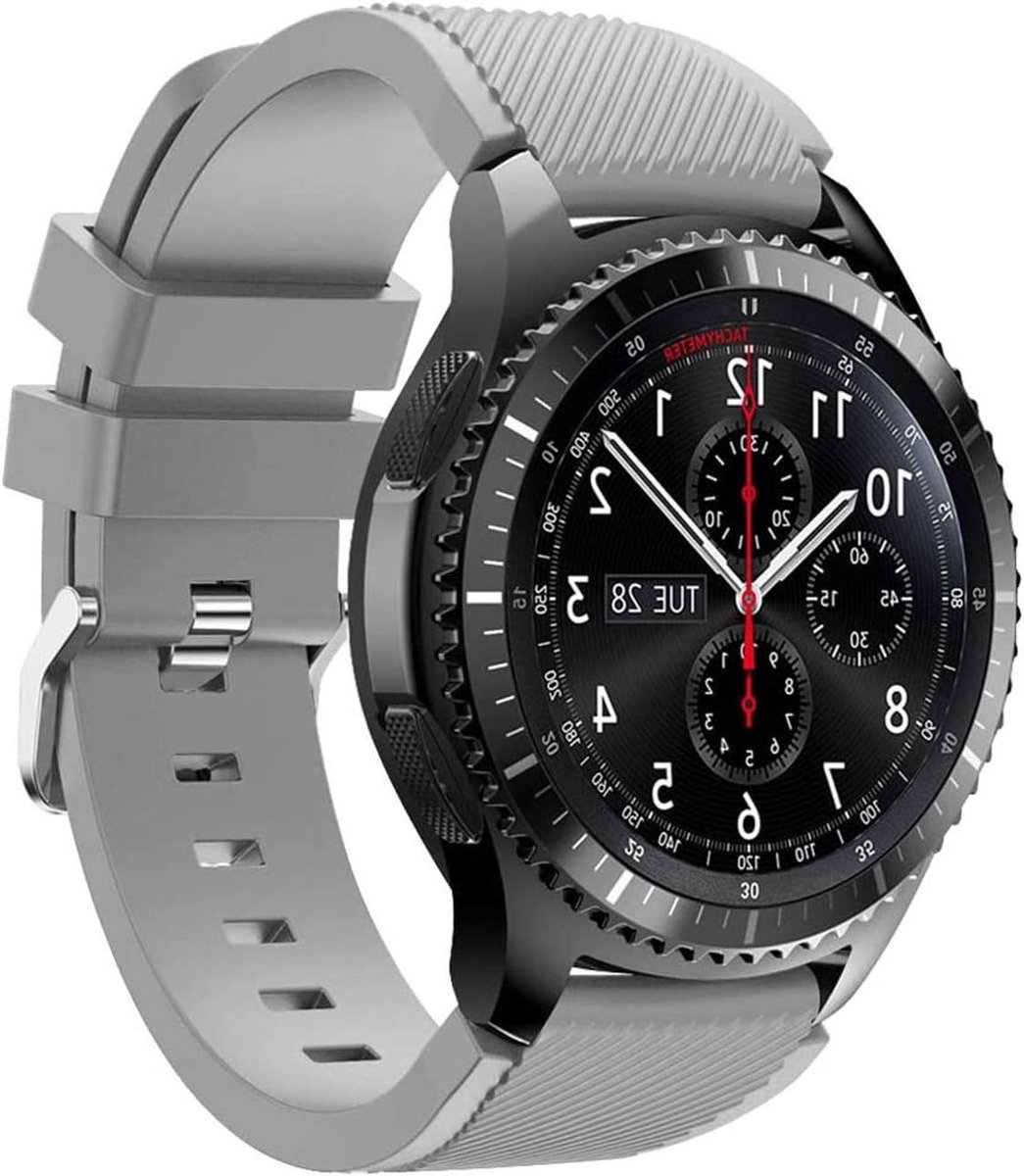 22mm Horlogebanden voor Galaxy Watch 3, Gear S3, Huawei Watch en Ticwatch - Silicone, Comfortabel en Duurzaam