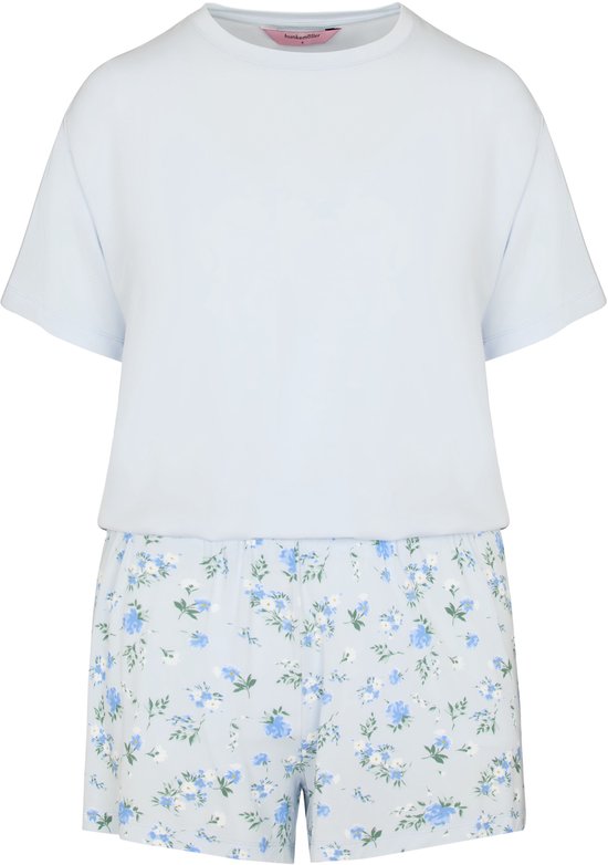 Hunkemöller Pyjama Set Daisy Blauw
