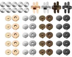 Hitopin Magnetic Snap Studs, Magnetic Buttons for Bags, Magnetic Buttons, Metal Clasp, for Bags, Coats, Jackets - ShopVlot