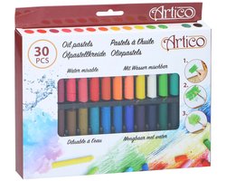 Oliepastelkrijtset Artico - 30 kleuren