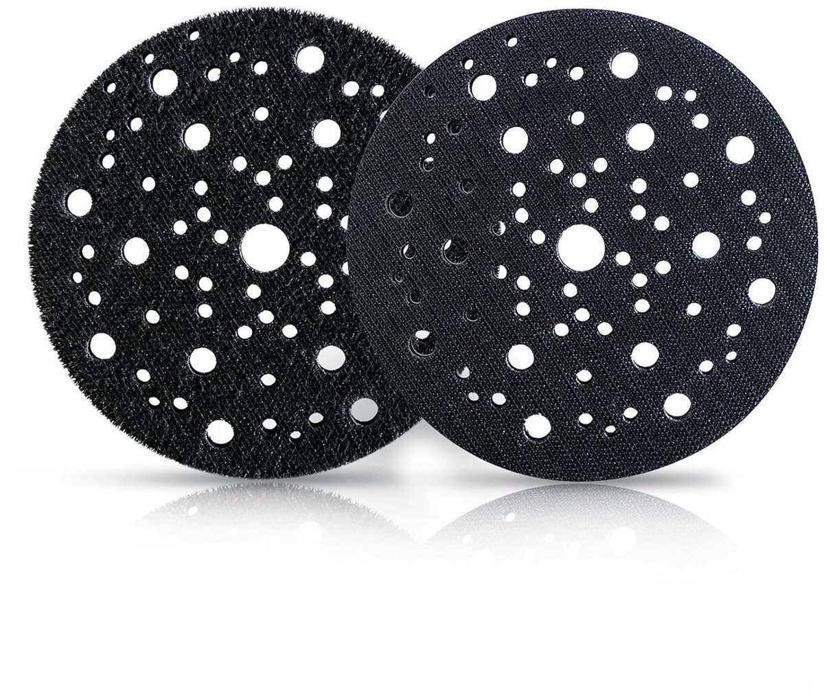 Set van 2 Beschermende Pads met Diameter 150 mm en 70 Gaten voor Schuurmachines, Professionele Schuurpads voor Schuurdisc en Schuurwerk