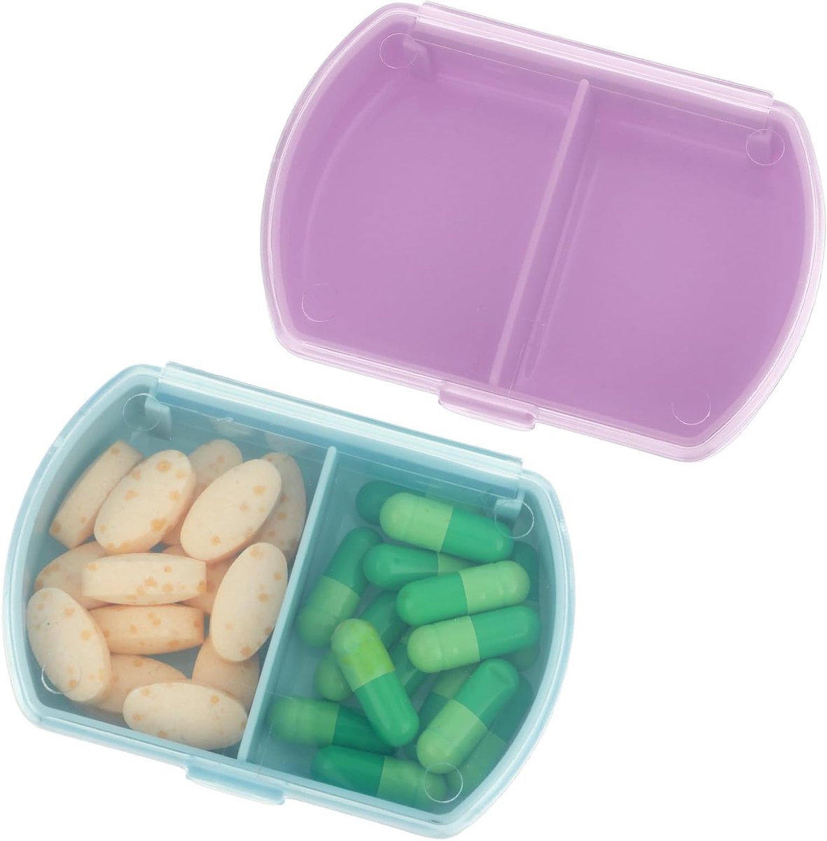 Pillendoos voor Medicijnen en Supplementen - Dagelijkse Organisatie met 7 Compartimenten voor Reizen en Thuisgebruik