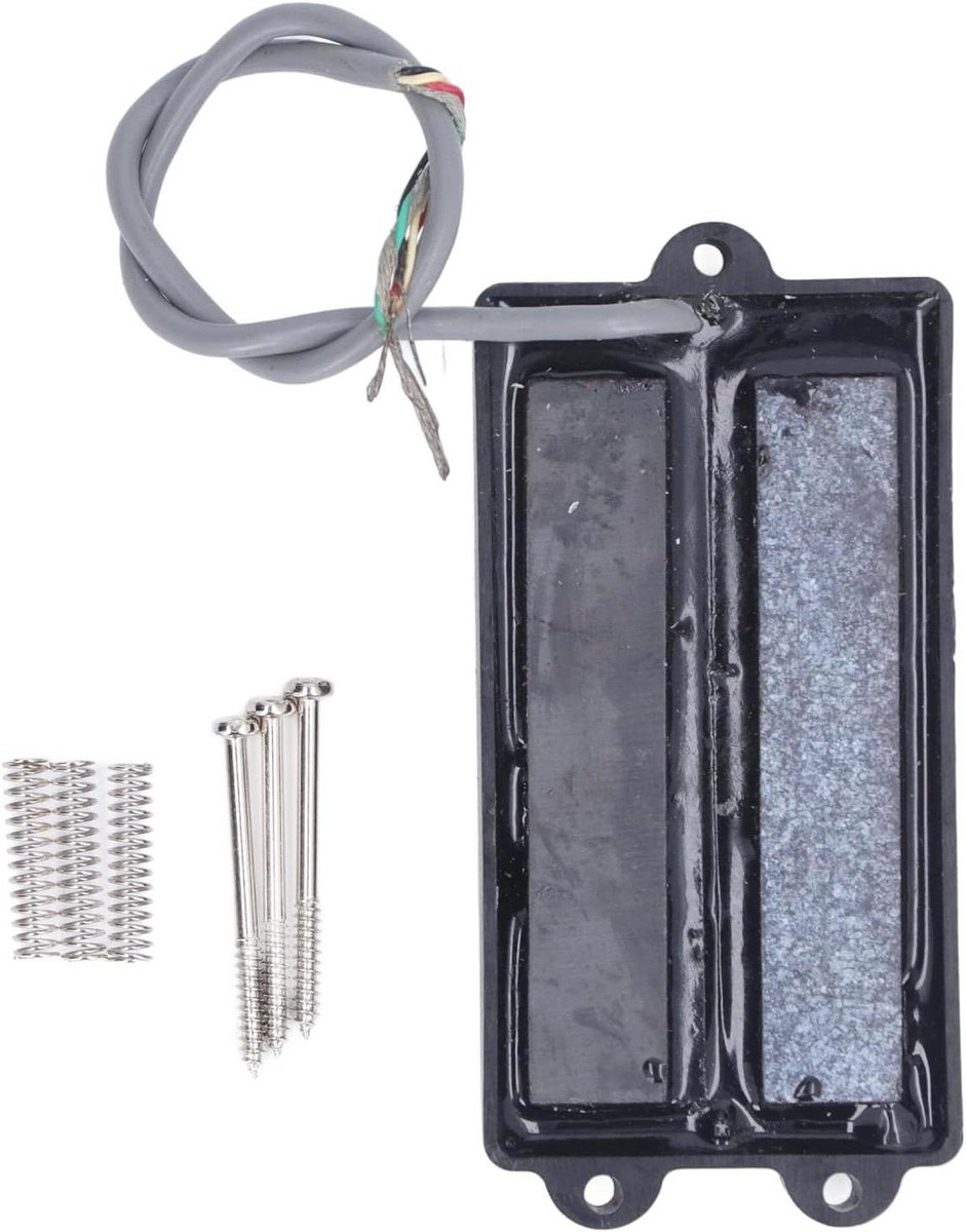 Bas Humbucker Pickup - Dubbele Spoel Pickup - Muziek Maken - Geruisloos Geluid - 4 Snaar - Zwart