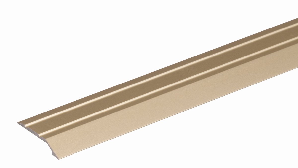 Alberts 490621 egalisatieprofiel | zelfklevend | aluminium, zandkleurig geanodiseerd | 900 x 39 mm