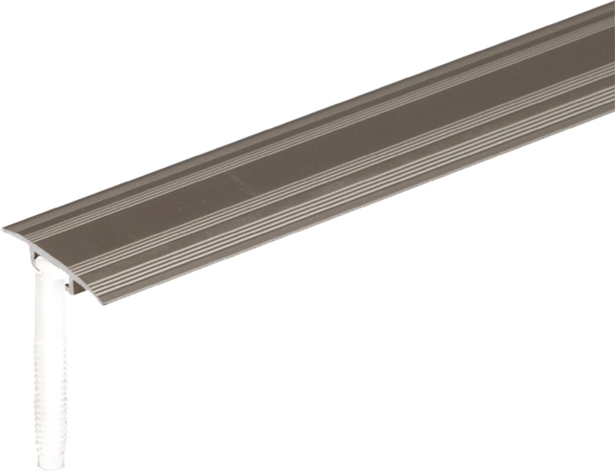 Alberts 490812 overgangsprofiel voor blinde montage | aluminium, rvs-kleurig geanodiseerd | 900 x 32 mm