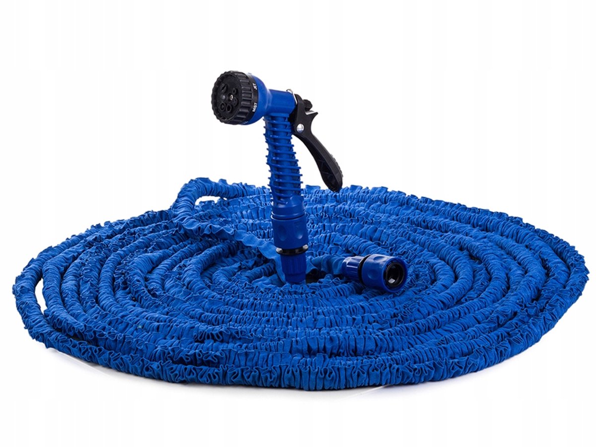 Uittrekbare Tuinslang 20-60m met 7-in-1 Spuitpistool – blauw - tuinslang gardena - Hoge Druk tuinslanghaspel - tuinslang koppelingen – Lichtgewicht & Knikvrij – 07762 – foto 3