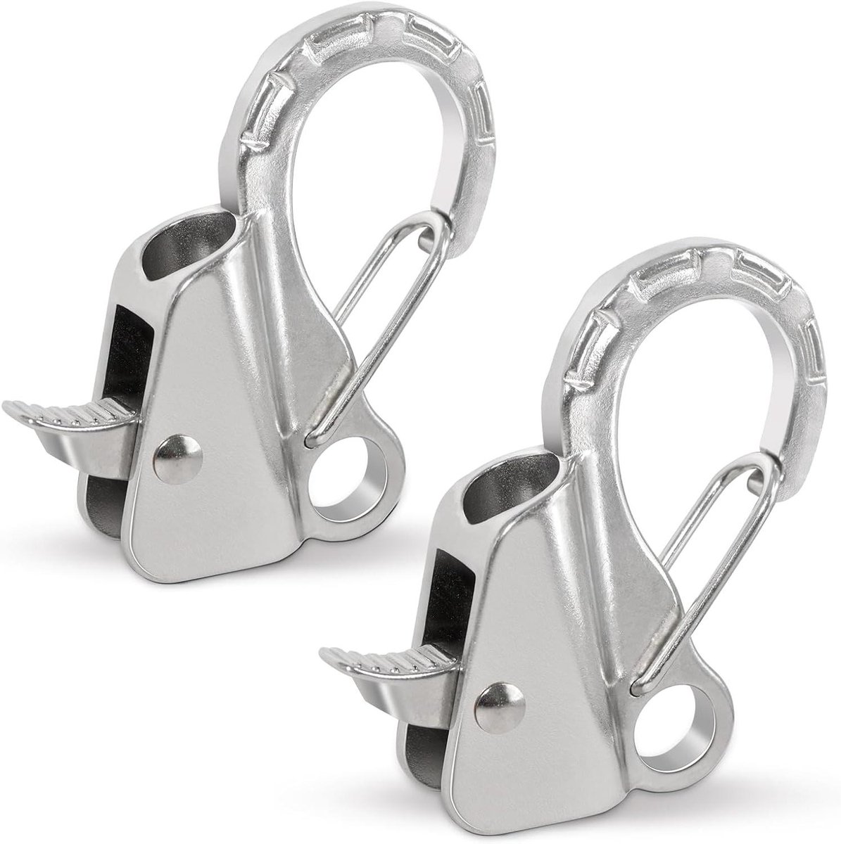 Bootankerhaak Glijdende Haak - Knooploos Ankersysteem Snelsluiting - Boot Afmeren - Roestvrij Staal Marine Kwaliteit - 3/8" - 5/8" Touw - Zilver