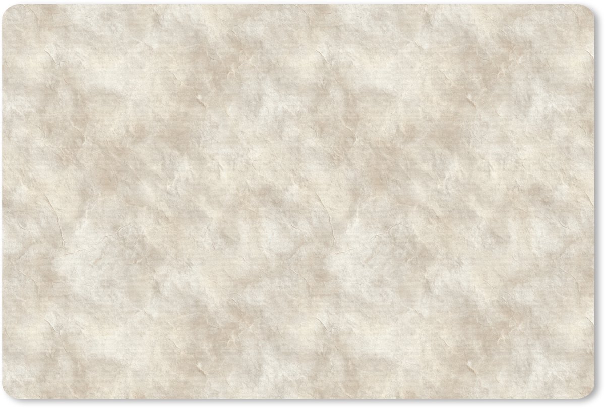 Muismat 13x8 cm - Mousepad Beige - Reliëfstructuur - Natuursteen - Muismatten