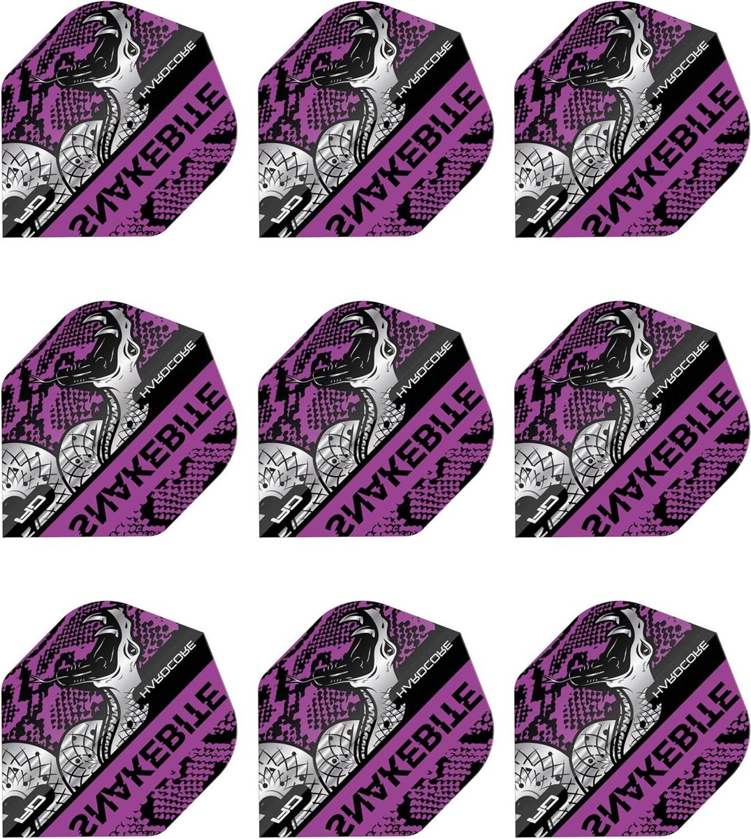 Dart Vluchten - Dart Flights - Darts Spelen - Extra Dik 100 Micron - 9 Stuks - Slangenhuid Paars
