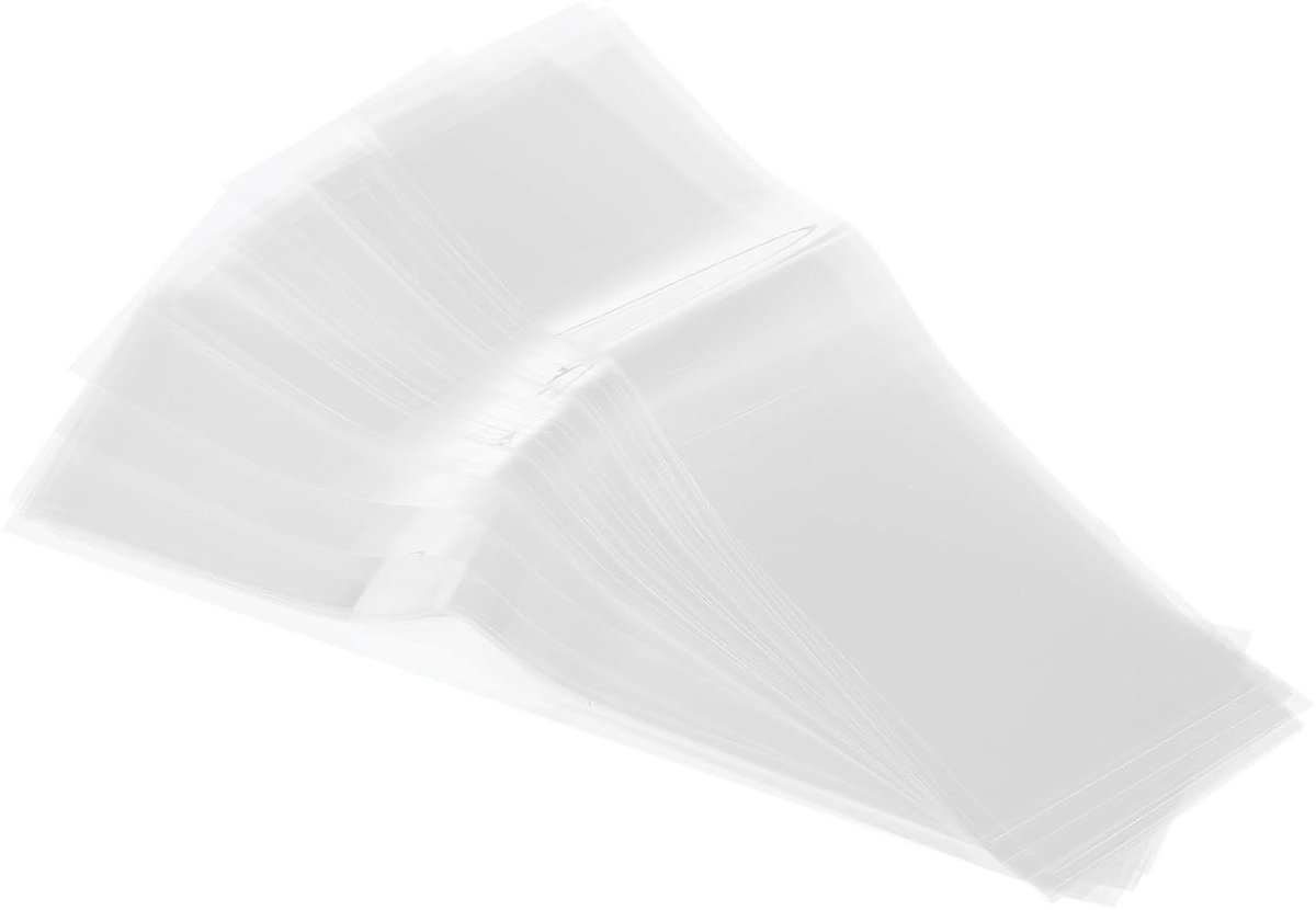 180 x 50 mm PVC Perforated Shrink Clips - Pack of 500 - Shrink Film voor Bottles - Geschikt voor Caps tot 4.49 Inch Diameter - Transparant