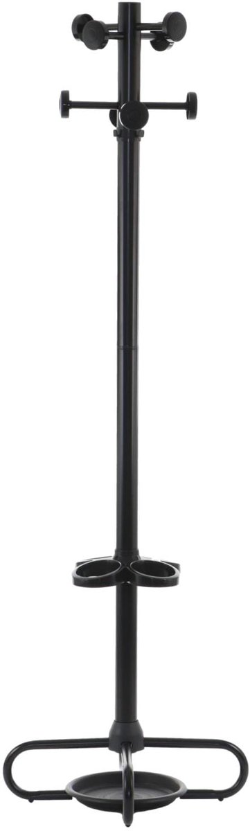 Stema WML-1 Serie - Staande Kapstok - Zwarte Metalen - 4 Paraplu Houder - Draaiende Kroon