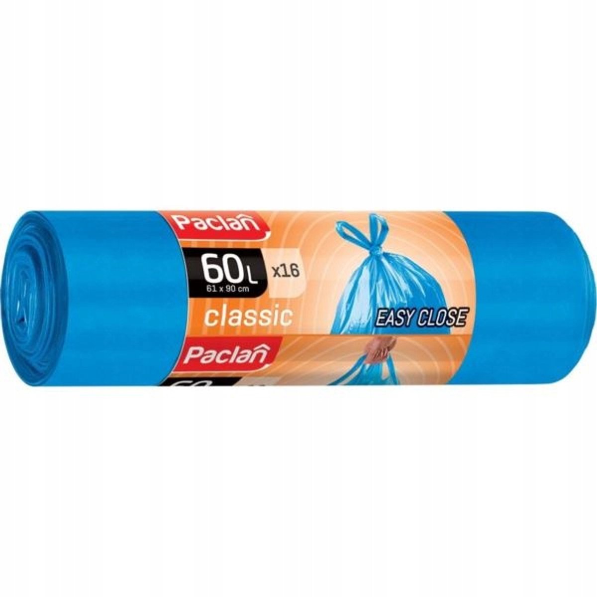 Paclan Classic - Vuilniszakken - 60L - Met Handgrepen - Blauw