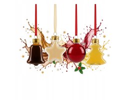 Bimberek Alko-Bombki - Kerstballen voor Alcohol - 50ml - Transparant - Set van 6