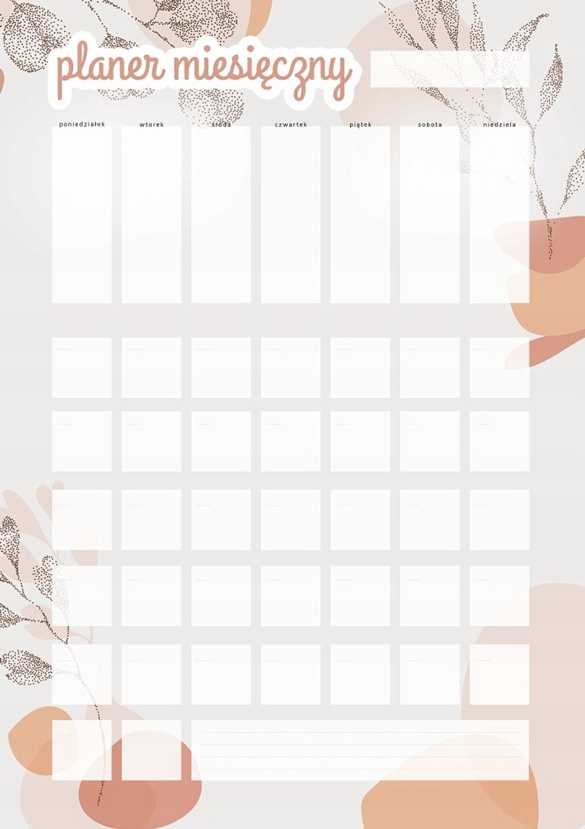 Wallvy Planer - Magnetische Maandkalender - 30x42,5 cm - Personaliseerbaar - Voor Drooguitwisbare Markers