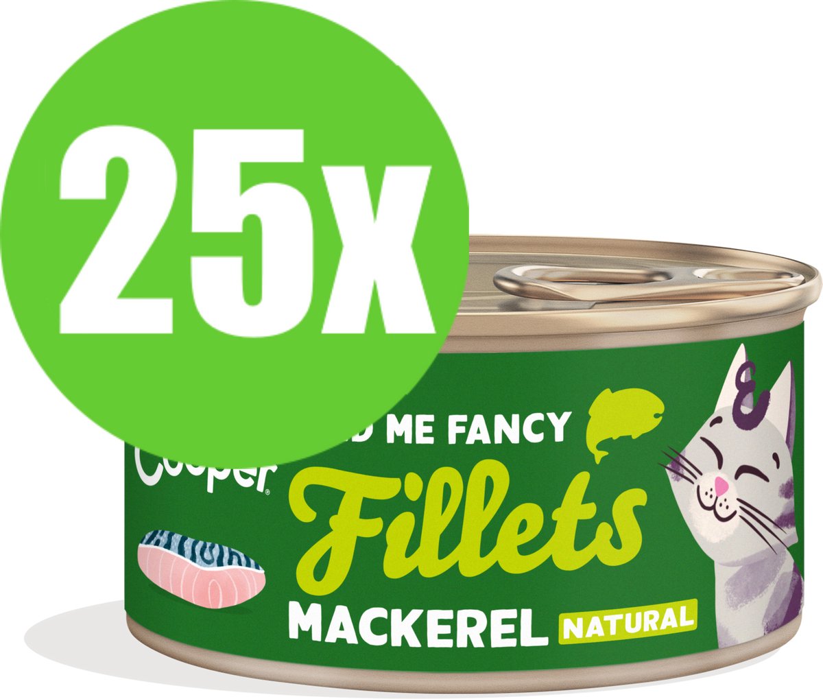 25x Edgard & Cooper Cat Fillets Mackarel - 70 gr - Natvoeding Kat