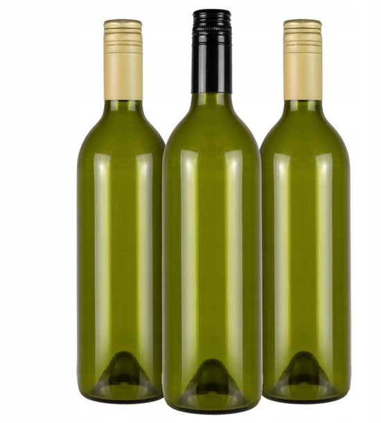 Bimberek - Glazen Fles - 750ml - Olijfgroen - Met Dop van Bimberek — afbeelding 4