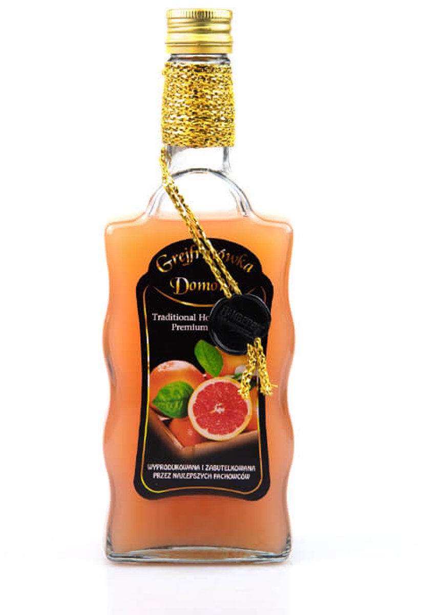 Bimberek Serie - Decoratieve Fles - 500ml - Grapefruitsmaak - Met Sierkoord