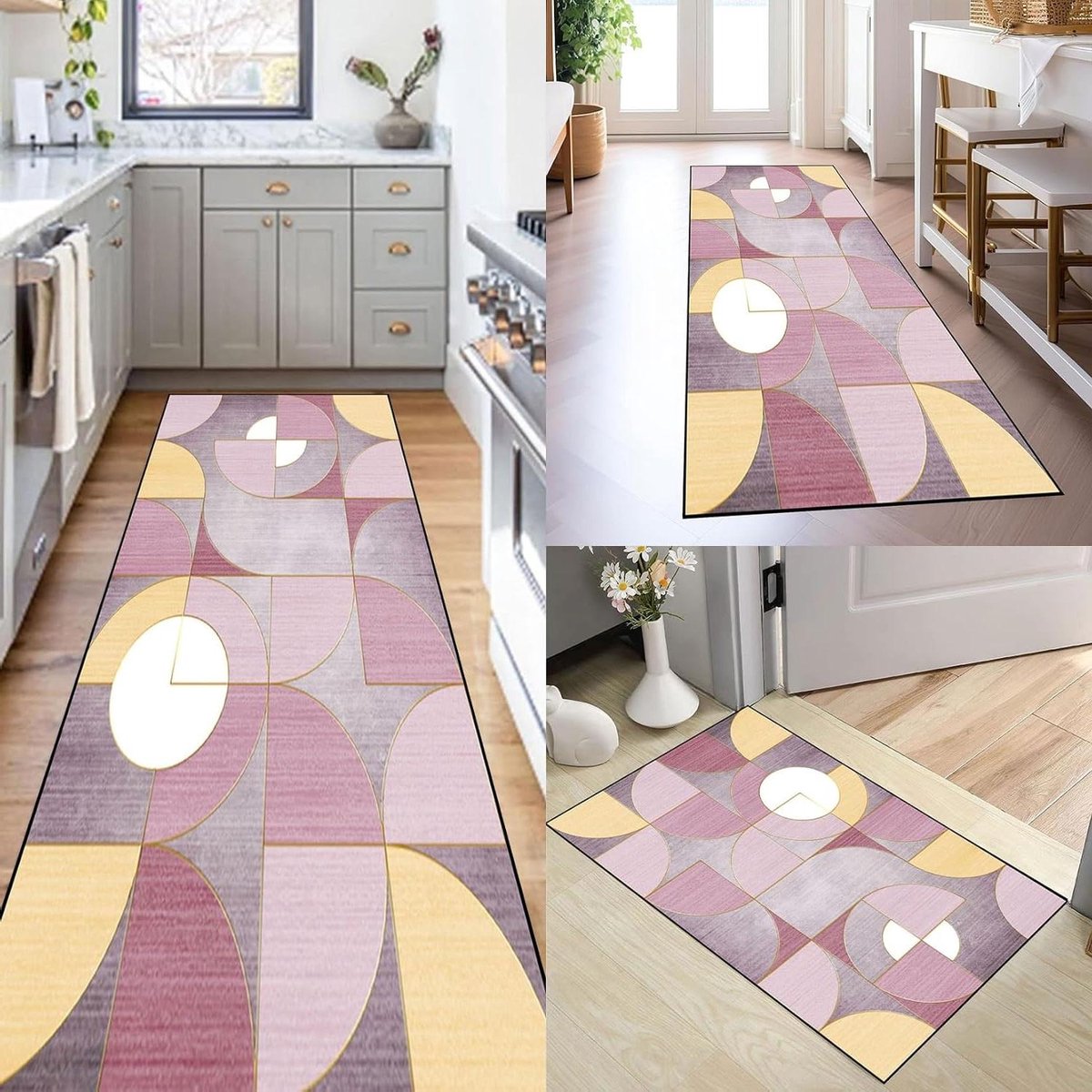 Gang Loper - Keuken Runner - Voorkomen Vlekken - Antislip Rubberen Achterkant - 45 x 360 cm - C