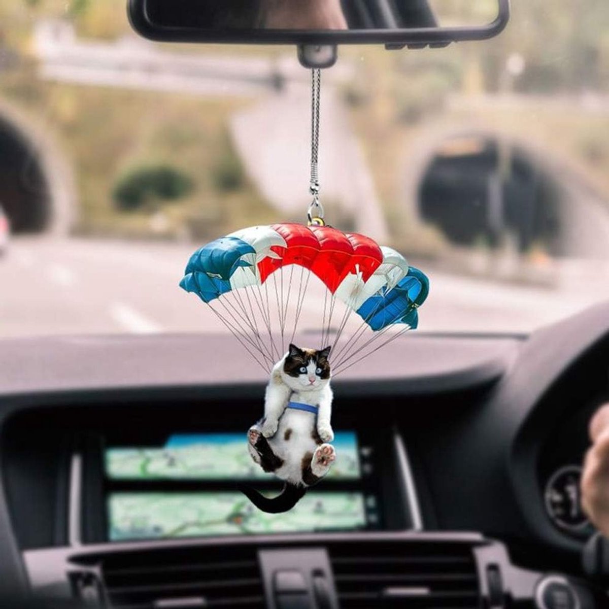 Schattige Dieren Hangdecoratie voor Auto met Kleurrijke Ballonnen - Ornament voor Achteruitkijkspiegel en Interieurdecoratie van de Auto