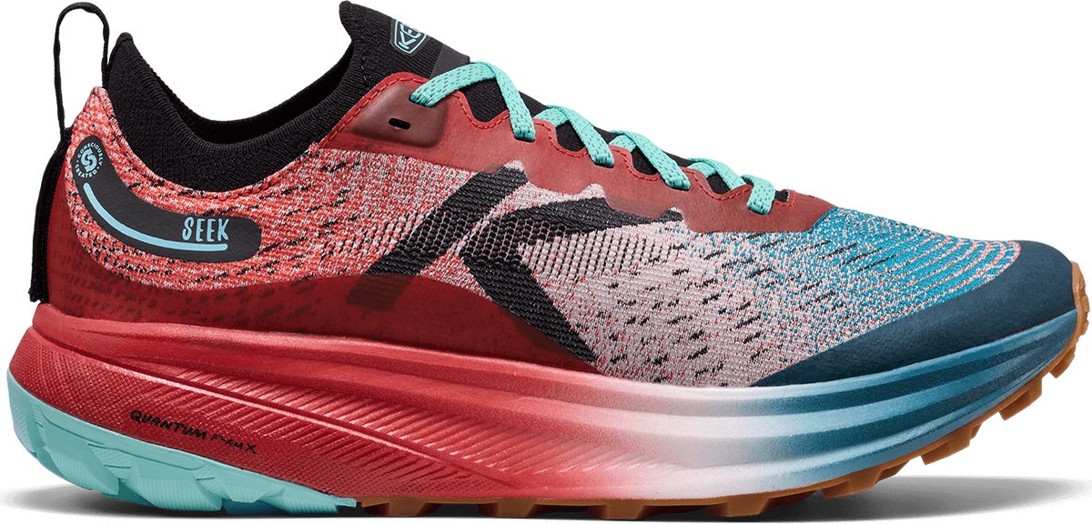 Keen Seek Heren Trail Running Schoenen Grenadine/Ocean Depths Multicolor