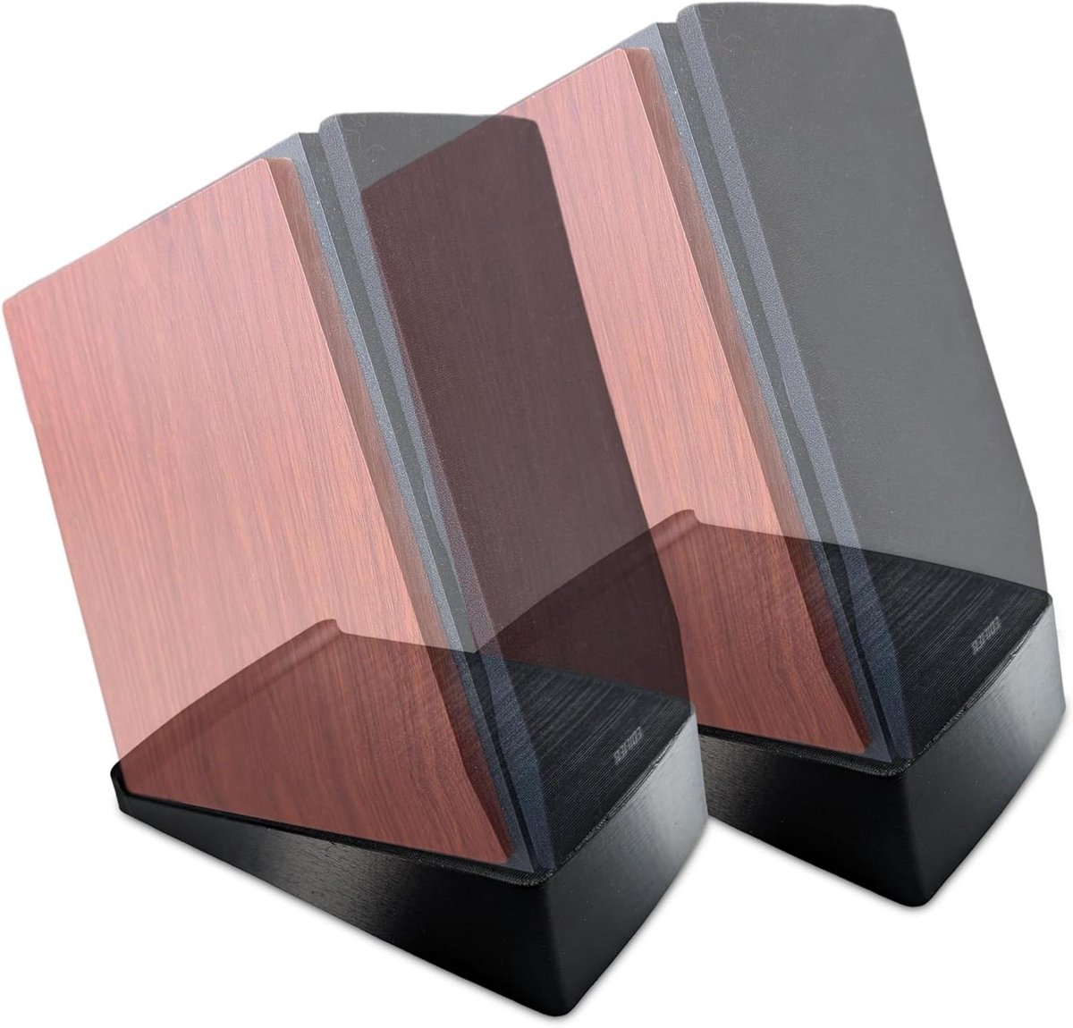 Speaker Stand Paar - Versterkt Geluid - Audio Optimalisatie - Anti-Vibratie Vulling - Ondersteunt 9kg - Zwart