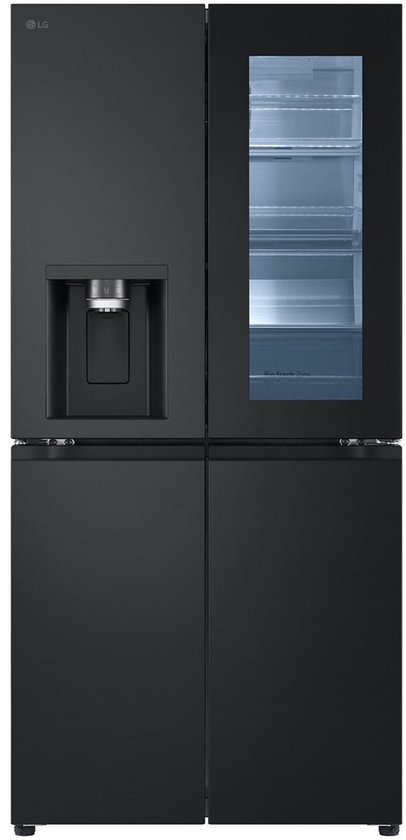 LG Amerikaanse koelkast GMG861EPAE 179cm zwart Slim Fit InstaView glasdeur water ijsdispenser UVnano