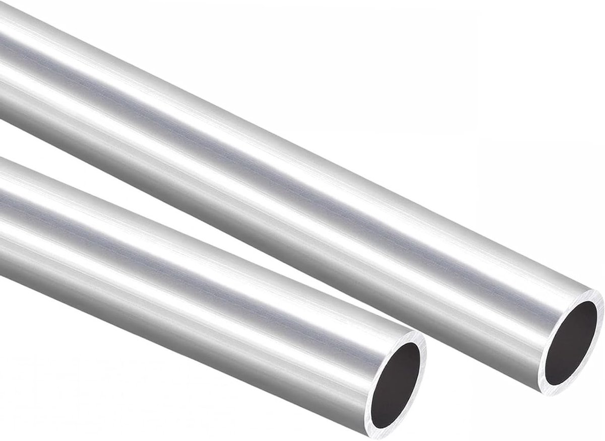 2 Stuks 6063 Aluminium Ronde Buizen, 30mm OD, 26mm ID, 300mm Lengte, Naadloze Aluminium Rechte Buizen voor Industrie en DIY Projecten