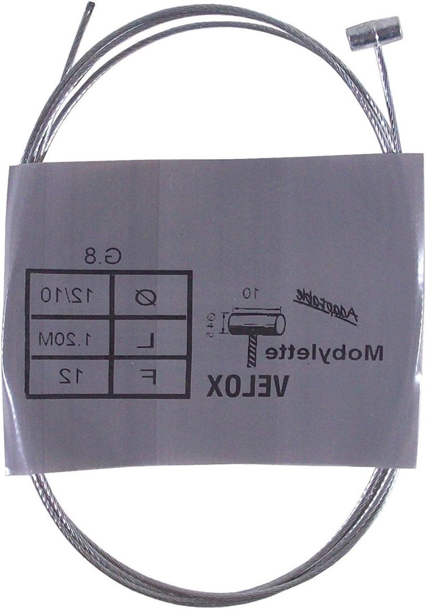 Mobiele Decompressiekabel - Kabel Motorfiets - Motor Starten - Stalen Constructie - 12 m - Grijs