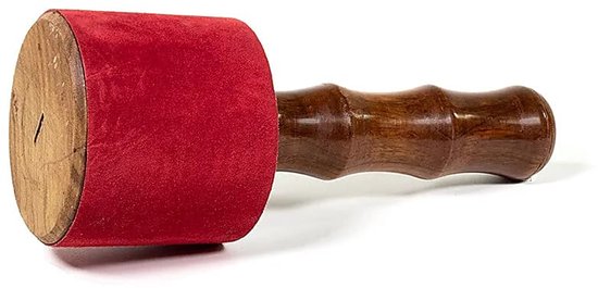 Klankschaal aanstrijkhout grote schalen - 25x10 - 710 gr - Hout - Suede - S van Merkloos — afbeelding 3