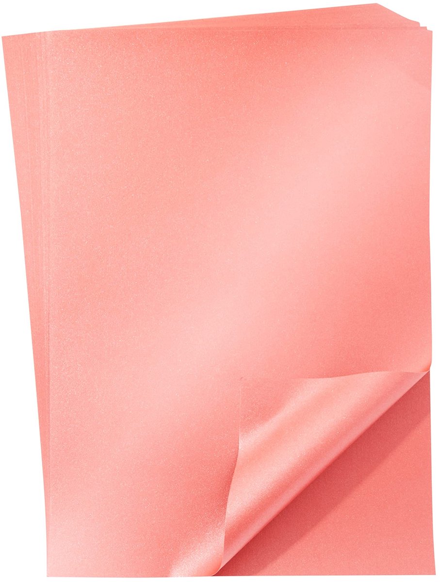 SPHProducts - A4 Metallic Shimmer Papier - Creatief Briefpapier - 50-Pack - Nacre Red - Kunst en Ambachten - Perfect voor Feestuitnodigingen